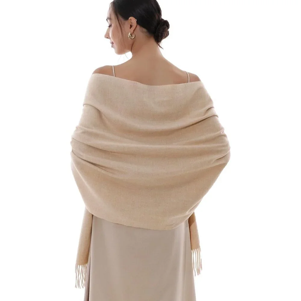 Women’s Pashmina Scarf Large Soft Warm Wraps for Evening Dresses